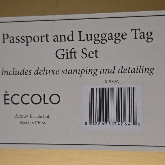 3 Piece Set of Travel Luggage Tags NIB - Picture 6 of 6